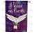 Peace On Earth Dove Holly Double Sided House Flag