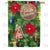 Christmas Novelty Ornaments Double Sided House Flag