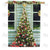 Cabin Christmas Double Sided House Flag