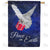 Peace On Earth-Dove With Gift Double Sided House Flag