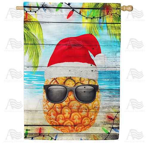 Tropical Christmas Double Sided House Flag