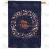 Blue Christmas Double Sided House Flag
