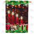Christmas Candles Aglow Double Sided House Flag
