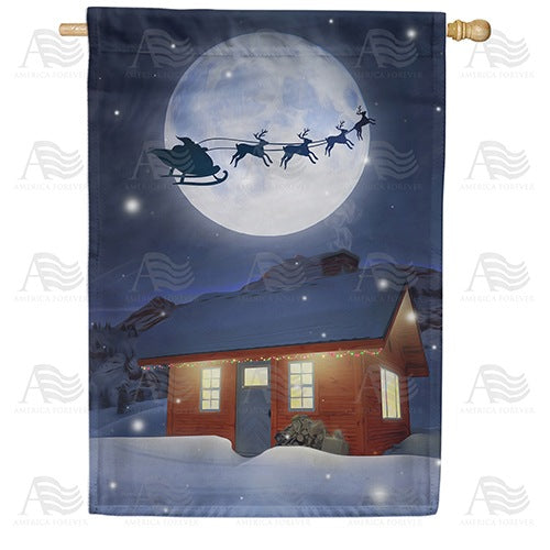 Happy Christmas To All, To All A Good Night! Double Sided House Flag