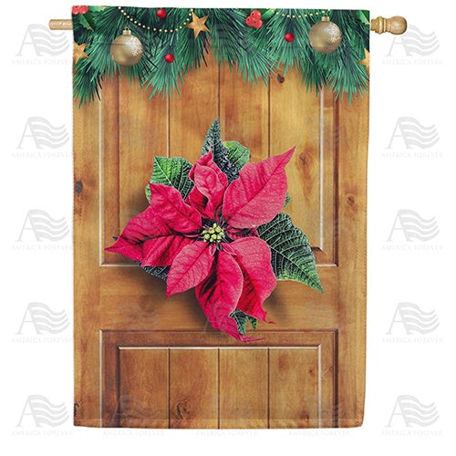 Holiday Welcome Double Sided House Flag