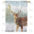 Winter Buck Double Sided House Flag