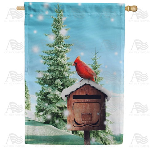 Winter Delivery Double Sided House Flag