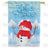 Snowman Greets Winter Double Sided House Flag