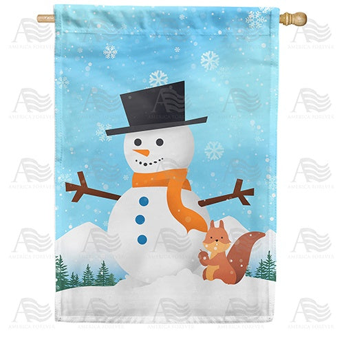 Frosty & Nutty Double Sided House Flag