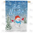 Snowman High 5 To Winter Double Sided House Flag