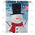 America Flag Waving Snowman Double Sided House Flag