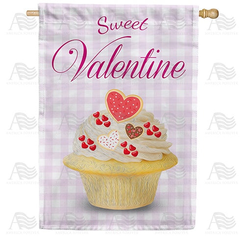 Sweet Valentine Double Sided House Flag