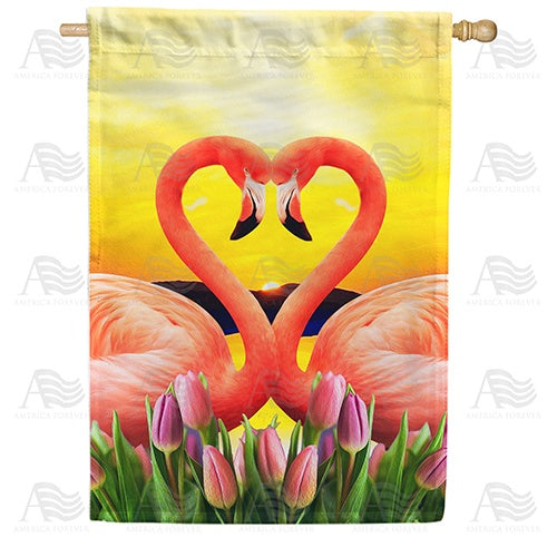 Heart To Heart Double Sided House Flag