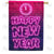 Neon New Year Double Sided House Flag