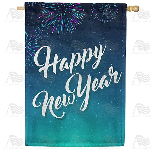 Bring In The New Year Double Sided House Flag