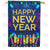 New Year Rockets Double Sided House Flag