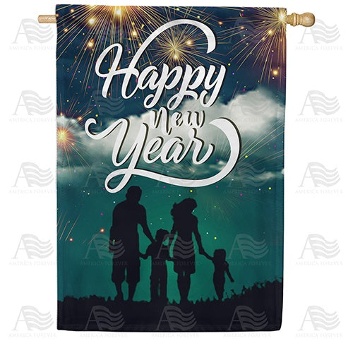Bright New Year Ahead Double Sided House Flag