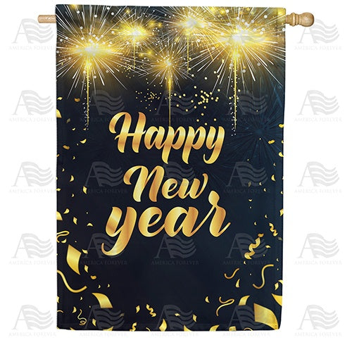 Out With Old, In With New Double Sided House Flag