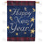 Happy New Year Plaid Border Double Sided House Flag