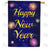 New Year Fireworks Double Sided House Flag