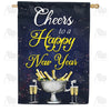 Cheers To The New Year Double Sided House Flag