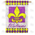 Fleur De Lis Welcome Double Sided House Flag