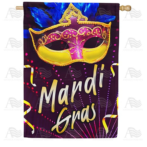 Carnival Mask Double Sided House Flag