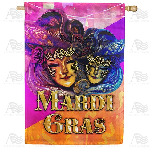 Mystical Masks Double Sided House Flag