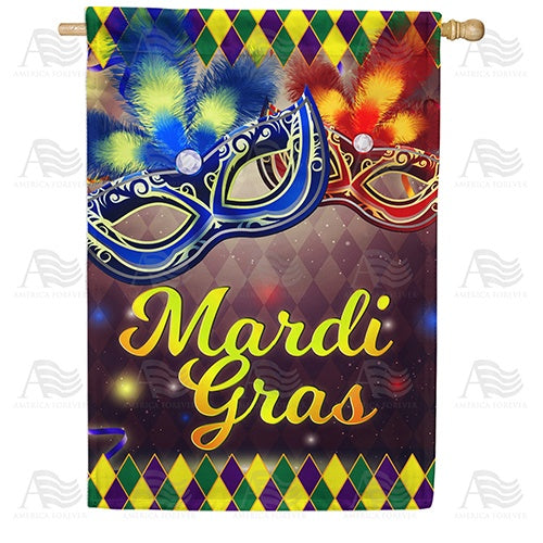 Party In New Orleans! Double Sided House Flag