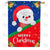 Santa Snowman Double Sided House Flag