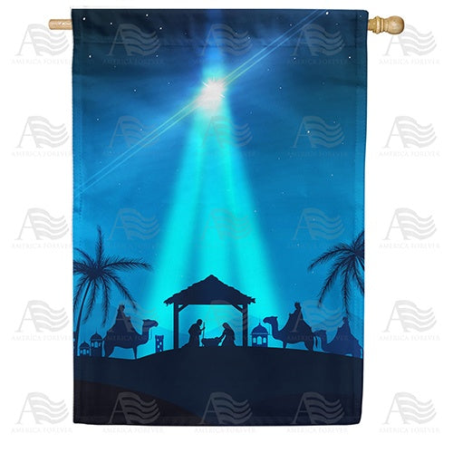 All Is Calm, All Is Bright Double Sided House Flag