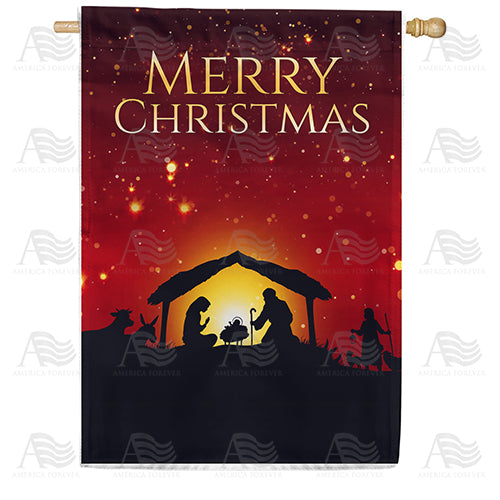 Our Dear Savior's Birth Double Sided House Flag