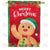 Waving Gingerbread Man Double Sided House Flag