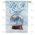 America Forever Let It Snow Globe Double Sided House Flag