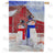Mr & Mrs. Patriotic Snowman Double Sided House Flag