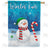 Snowman Fun Double Sided House Flag