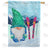 Skiing Gnome Double Sided House Flag