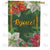 Poinsettia Rejoice Double Sided House Flag