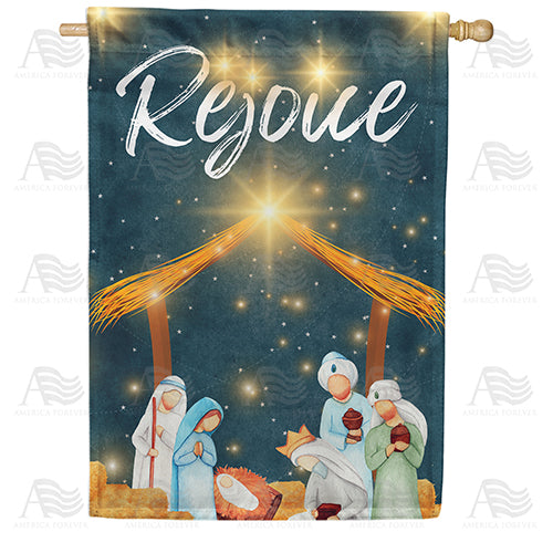 Bearing Gifts We Traverse So Far Double Sided House Flag