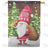 Gnome Bell Ringer Double Sided House Flag