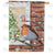 Christmas Perch Double Sided House Flag