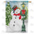 Snowman At Lamp Post Double Sided House Flag