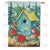 Birds Decorate Their House Double Sided House Flag