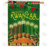 Kwanzaa Kinara Double Sided House Flag