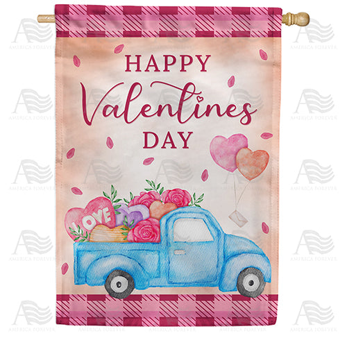 Love Delivery Double Sided House Flag