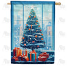Hi Rise Christmas Double Sided House Flag
