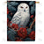 Elegant Snowy Owl Double Sided House Flag