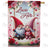 Enchanted Gnome Love Double Sided House Flag