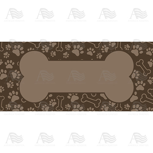 Brown Bone Pet Feeding Mat