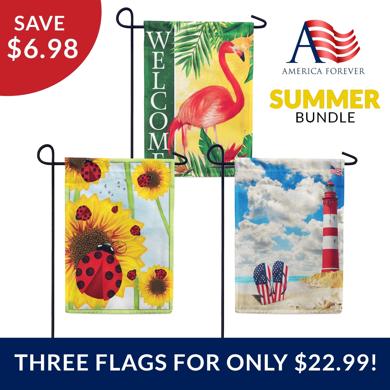 Build Your Own Summer Garden Flags Bundle (Buy 3 Flags for just $22.99)
